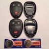 Aftermarket 2 New Keyless Remote Shell Cases Pads + CR2032