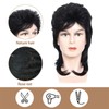 ByouByou Mullet Wigs for Men 80s Costumes Fancy Party Accessory