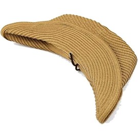 ZOEMAKE Straw Hat, Foldable, Spring and Summer, Breathable, UV Protection, Fishing Cap, Men's, Large, Straw Hat, Men's (23.6 inches (60.0 cm), Khaki)