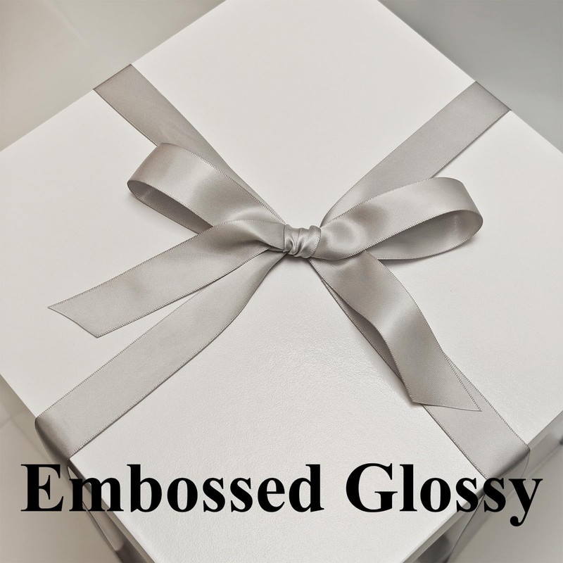 Tekhoho White Gift Box 22x22x20.5cm, Premium Gift Boxes for presents