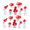 Kisangel 5sets Resin Mini Mushrooms Hard Non-deforming Perfect for Outdoor