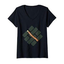 Womens Miswak Toothbrush Chewing Stick V-Neck T-Shirt