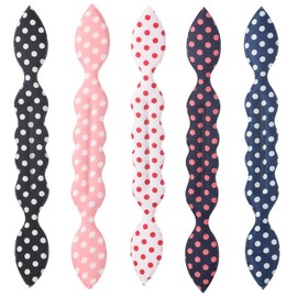 Hair Bun Maker 5PCS, French Braiding Tool French Twist Hair Bun Maker Donut Hair Bun Maker Rabbit Ear Bun Twister Polka Dot Flexible Quick Hair Styling Accessories for Women Girls