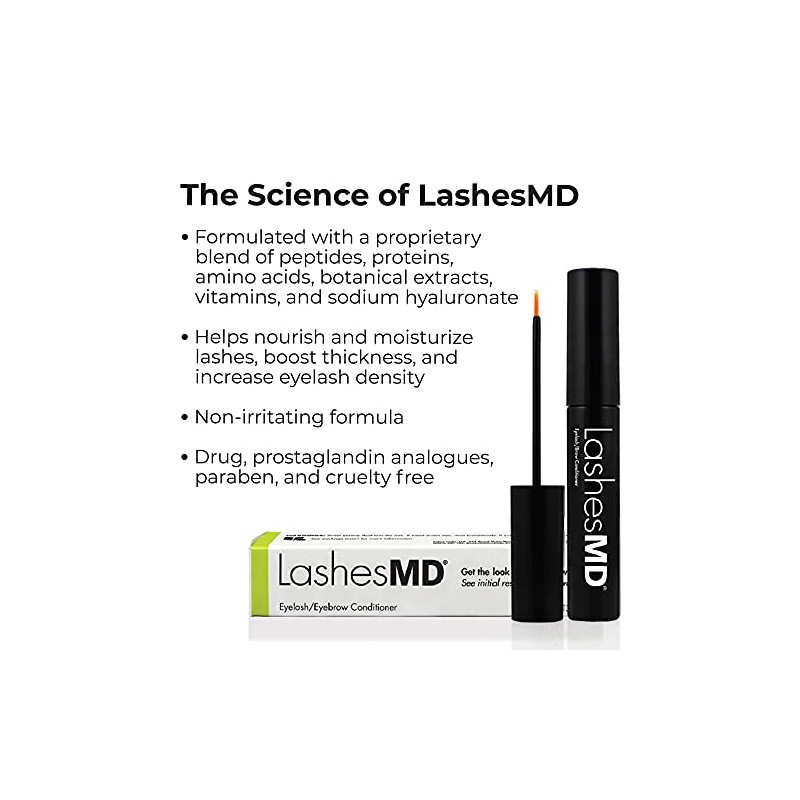 LashesMD Eyelash Growth Serum & Eyelash Conditioner for Naturally Fuller