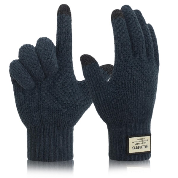 IHIGOGOFA Winter Touch Screen Thermal Gloves with Elastic Cuff Soft
