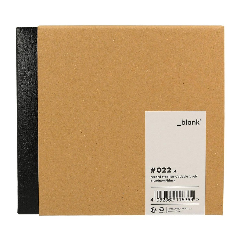 _blank #022bk Stabiliser for Record Players, Integrated Dragonfly, Plate Weight,