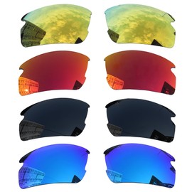 Acefrog 4 Pairs Polarized Replacement Lenses for Oakley Flak 2.0 OO9295 Sunglasses, Perfectly Fit, Shatterproof, Anti-scratch, Value Pack