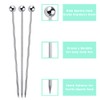 Amersis 4.5" Metal Cocktail Picks 21Pack+Holder Kit,Premium 304 Stainless Steel
