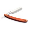 Grandslam Pro Natural Wooden Handle 420 Stainless Steel Straight Razor