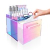 GRETJOB Rainbow Disposable Facial Towel Storage Box, Clear Acrylic Makeup