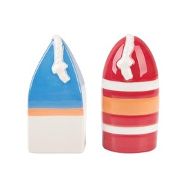 Beachcombers Buoy Salt & Pepper Shakers Set Of 2 Blue