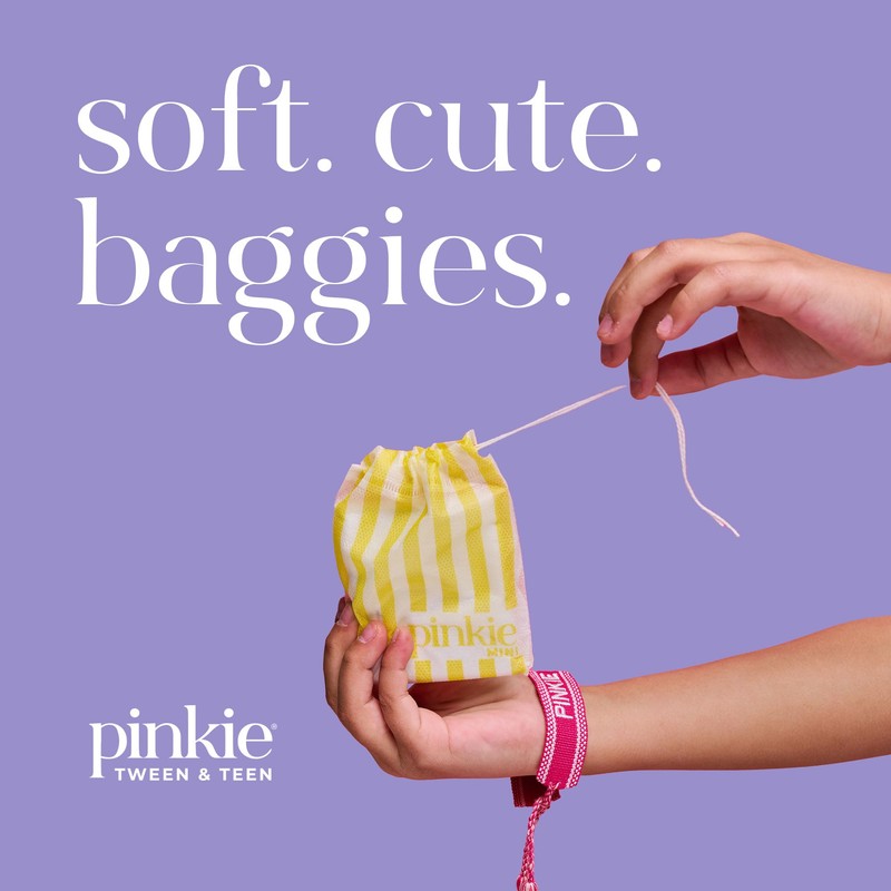 Pinkie Period Starter Pads - Designed for Smaller Underwear -