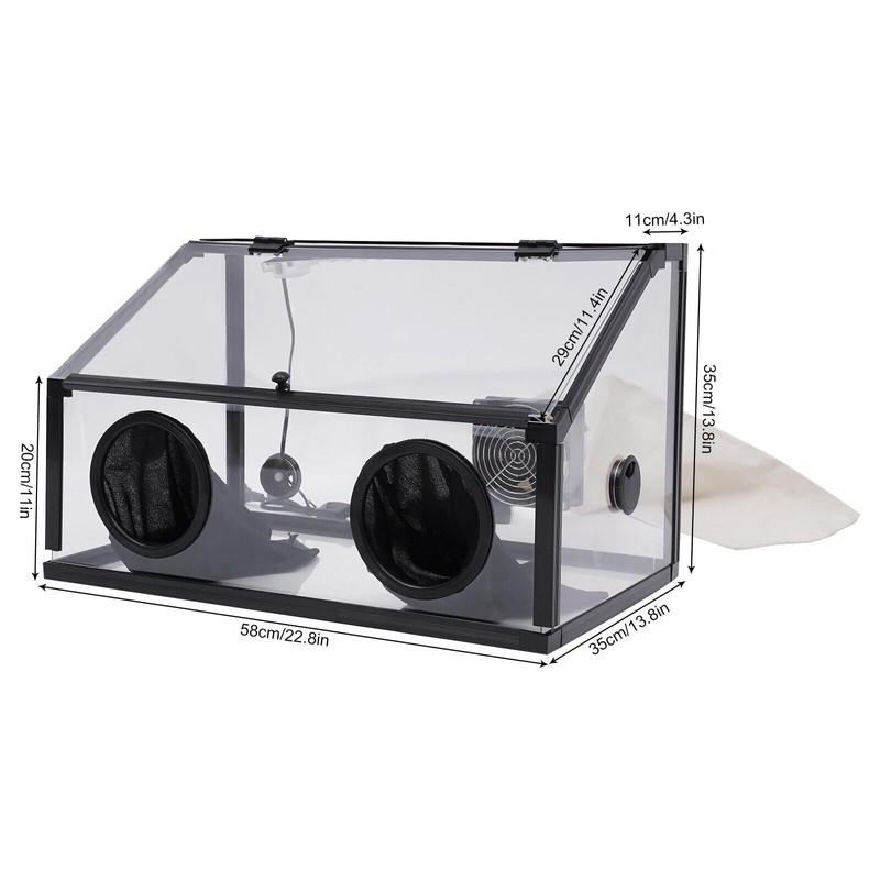 110V Fully Enclosed Dust Box, 30W Fully Enclosed Electric Grinding