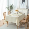 Softalker Jacquard Rectangle Tablecloth - Geometric Line Damask Table Covers