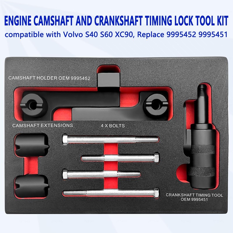 ZKTOOL Engine Camshaft Timing Lock Tool Kit for Volvo S40