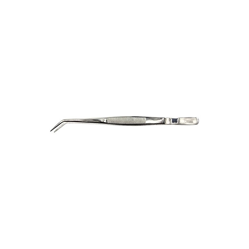 HTS 171C6 6.25" Curved Stainless Steel College Tweezers