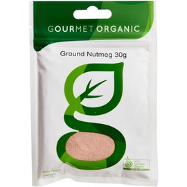 Gourmet Organic Herbs Nutmeg Ground 30g
