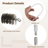 50-Inch Pipe Cleaning Brush Set with 4 Flexible Rods, M8