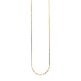 Thomas Sabo Damen-Kette ohne Anhänger 925 Silber teilvergoldet 50 cm - KE1106-413-12-L50v
