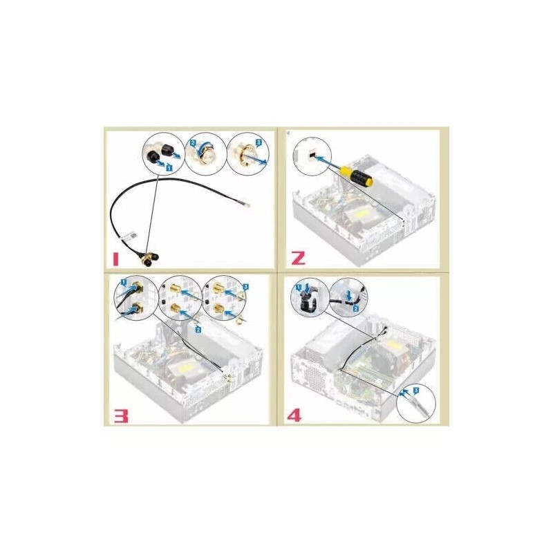Dell WIFI Antenna Cable For Optiplex 3060 5060 7060 Precision