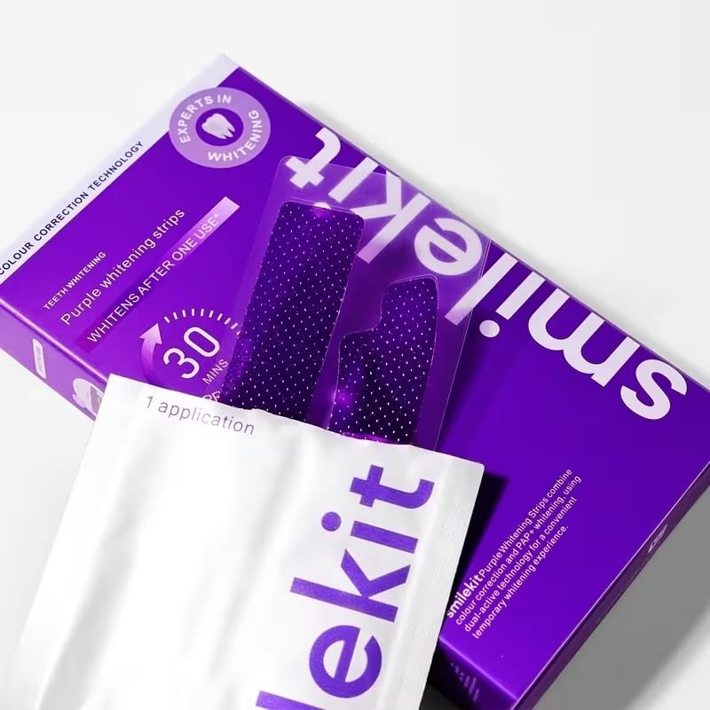 Tiras Blanqueadoras de Dientes Purple Whitening Strips 14 Sesiones |