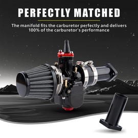 PWK28MM Carburetor Kit for Coleman Predator 196cc 212cc 224cc Engine, 212 Carburetor Performance Parts with Intake Manifold 48mm Air Filter