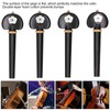 4Pcs Cello Pegs String Tuning Hand Carved Ebony Wood Musical
