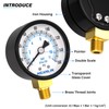 MEANLIN Measuring Pressure Gauge, 0-160 PSI, 2" Dial Face, 1/8"