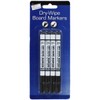 Just Stationary Dry Wipe Markers - Black (Pack of 4),