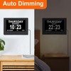 Yuanzeco Alarm Clock With Day And Date For Elderly 3Displays