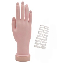 ZERONOWA Hand Mannequin for Nail Practice Hand Torso Training Hand with Nail Tip (Right Hand)