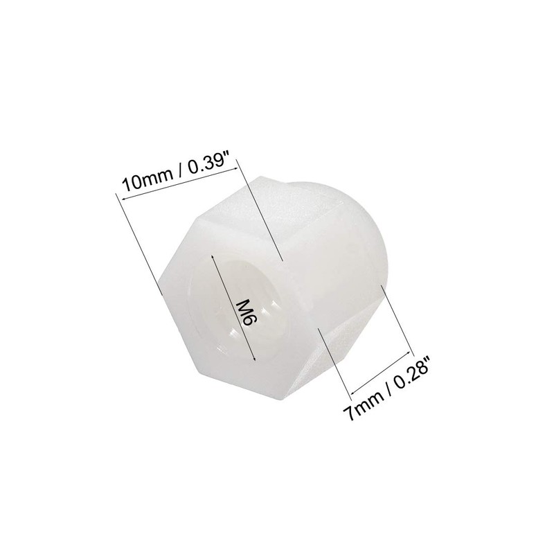 sourcing map M6 Cap Nuts, Hex Acorn Dome Nuts for