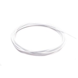 Replacement Freestyle Jump Rope Cable - 1/8" Thick Flexible PVC Coated Cord with Stainless Steel Core - White / 10ft Long - Elite Jumps Ropes - Fits Elite Surge 2.0 and Pro Freestyle Ropes