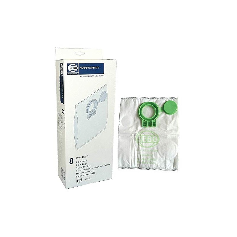 SEBO 8120AM Filter Bag Box for D Series Vacuums