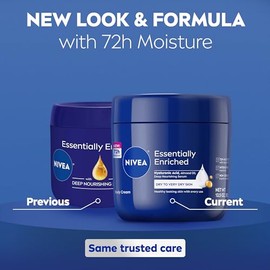 Nivea Essentially Enriched Almond Oil Body Cream, 13.5 Oz