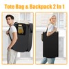 Collapsible Backpack Laundry Bag Made by Strong Polyester Oxford Cloth,