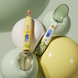 Iilnlaty Measuring Spoon Electronic Scale Spoon,Weighing Spoon Scale for Food Coffee Powder Tea Ingredients Spice Baking Kitchen Gram Measuring Spoons High Precision 0.1g(Green)