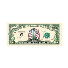 Set of 10 Bills-Twin Towers 2001 Commemorative Bill