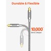 VANAUX Digital Optical Audio Cable 10FT(24K Gold Plated Connectors, Aluminum