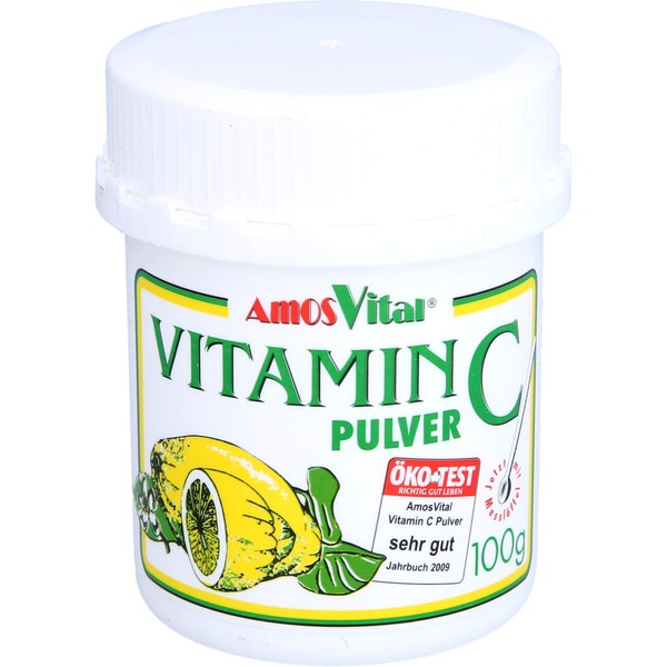 AmosVital Vitamin C Pulver, 100 g Pulver