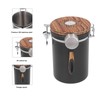 Coffee Canister 1.8L Stainless Steel Airtight Coffee Bean Storage Container