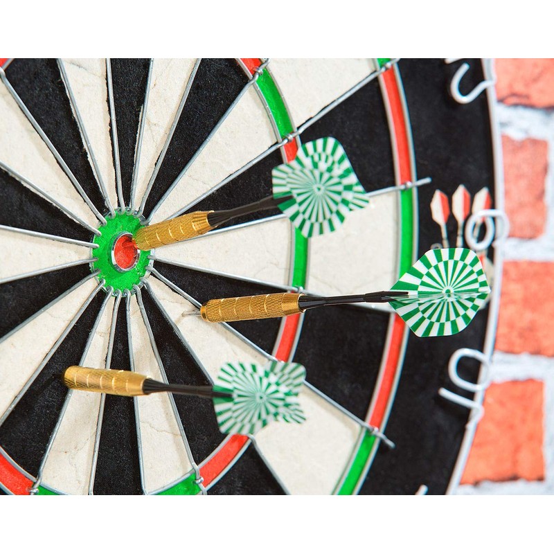 Playtastic Darts Set: 48 Brass Darts with Steel Tip, 200