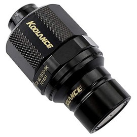 Koolance QD4-MS13X19-BK QD4 Male Quick Disconnect No-Spill Coupling, Compression for 13mm x 19mm (1/2in x 3/4in) *Black*