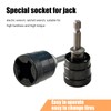 Car Jack Adapter - Alloy Jack Socket Adapter for Hand