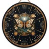 RIVEENY Wheel Of The Year Wall Hanging，12"Sabbats Pagan Witch Sign,