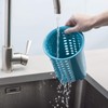 Zeal G231A Cutlery Drainer/Utensil Pot, Aqua