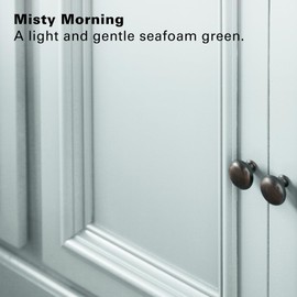 KILZ Tribute Cabinet Paint & Trim Paint, Interior/Exterior, Semigloss, Misty Morning, 1 Quart