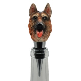 Wine Bottle Stopper German Shepherd Dog Decorative Beverage Wine Cork for Dog Lover Housewarming Gift,Christmas,Thanksgiving,Henna