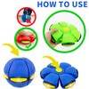 OOXYG Pet Toy Flying Saucer Ball with 3 Lights for