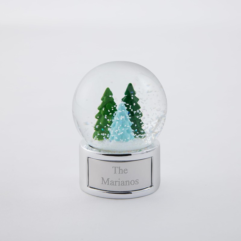 Things Remembered Engraved Tree Trio Mini Snow Globe (Free Customization),